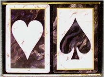 Marble Playing Cards For Bridge Games